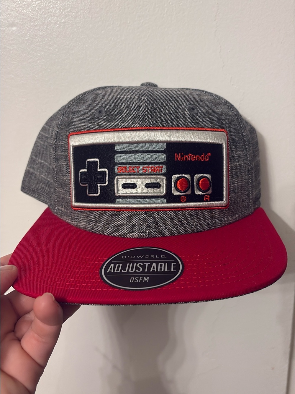 Nintendo Gray & Red Retro Controller Patch Snapback